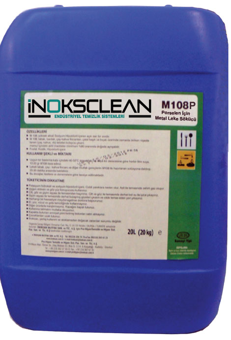 M108P Porselen İçin Metal Leke Sökücü Bastı Mad. 5KG