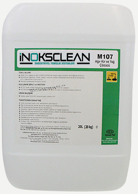 M107 Ağır Kir ve Yağ Çözücü  20 kg - 20