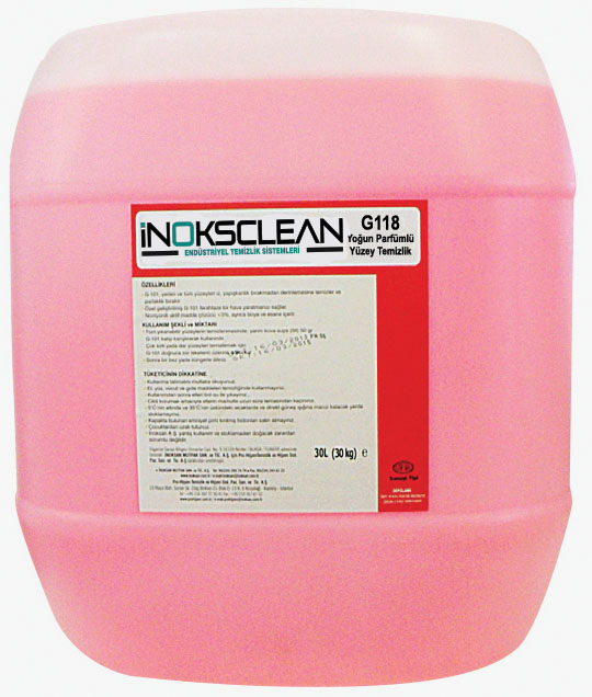 G118 Yoğun Parfümlü Yüzey Temizleme Maddesi  5 Lt - 5